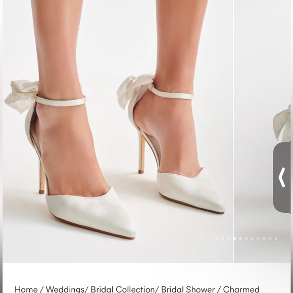 Meshki Charmed Satin bow heel - Picture 3 of 4